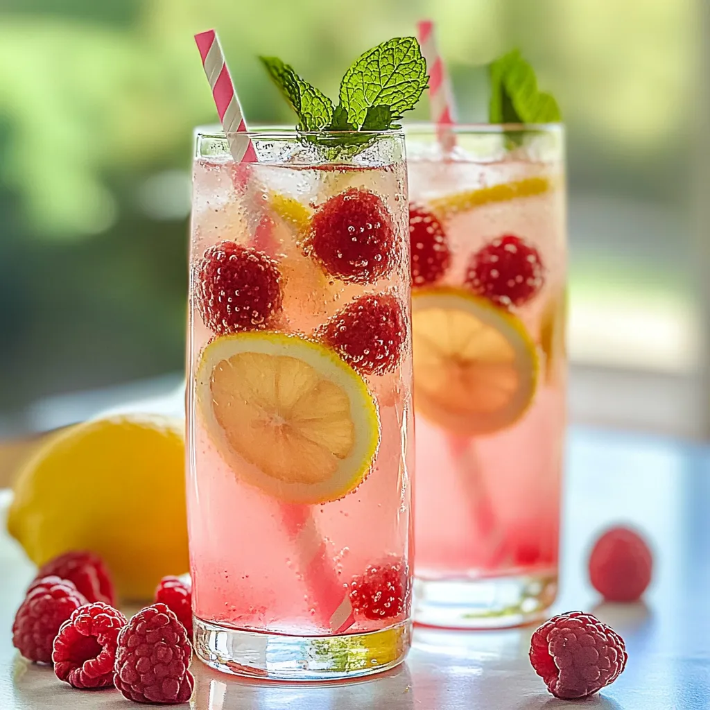 Make Vibrant Sparkling Raspberry Lemonade in 20 Minutes
