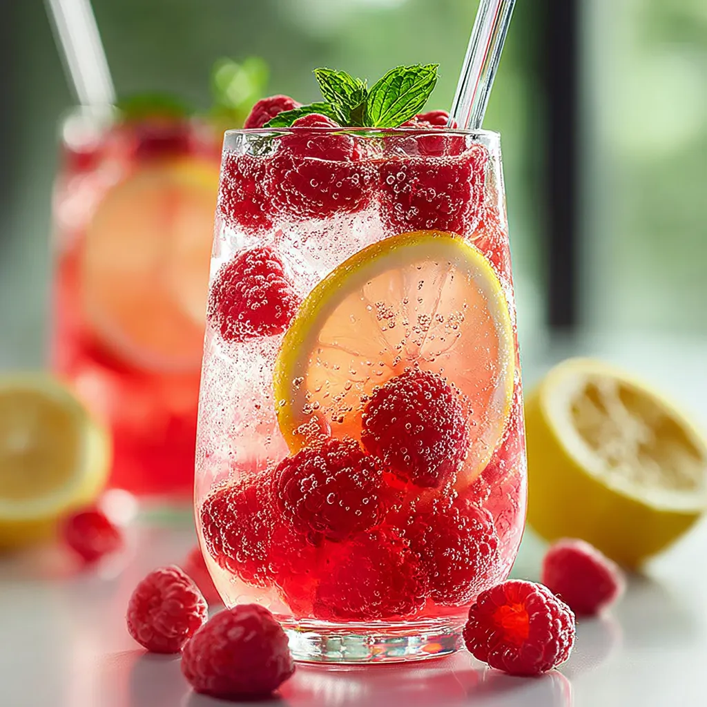 Sweet & Tart Balance: Dazzling Sparkling Raspberry Lemonade